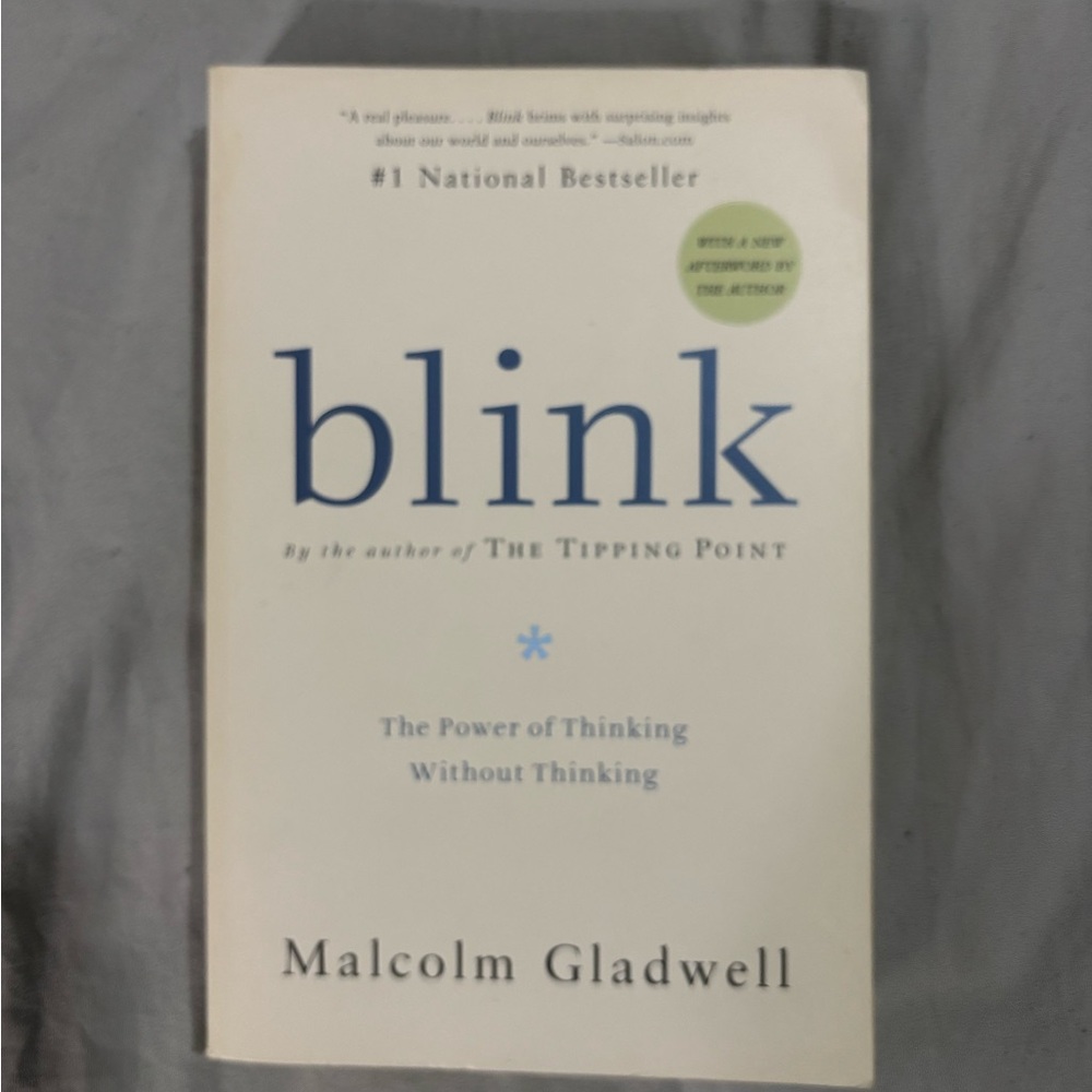 Malcolm Gladwell Blink - White Paperback Book